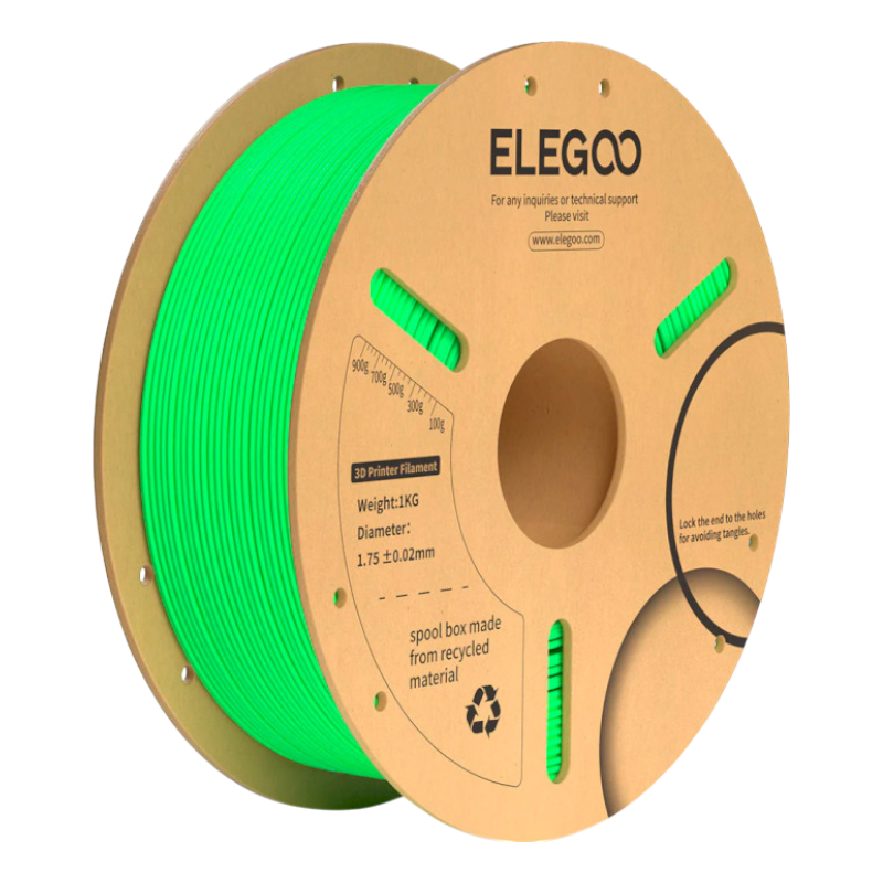 Філамент (пластик) для 3D принтера ELEGOO PLA Plus 1кг, 1.75мм, світло-зелений (50.203.0071)